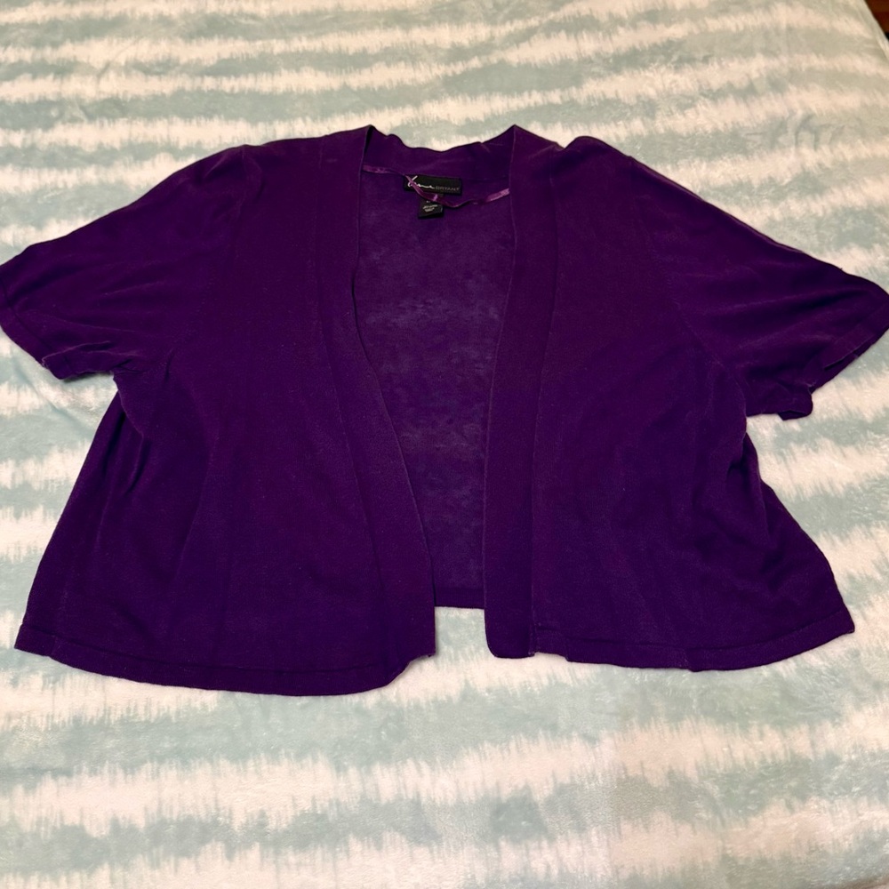 Lane Bryant Purple Women's Sweater Cardigan